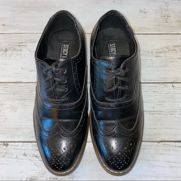 STACY ADAMS Boy’s Wingtip Dress Shoes Sz 12 - Picture 6 of 9